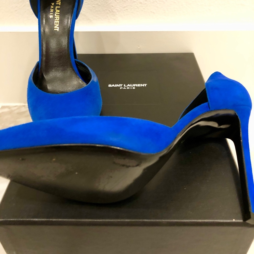 SAINT LAURENT ELECTRIC BLUE PUMP - Picture 2 of 4